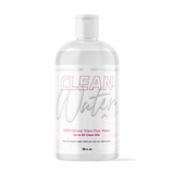 Pink Formula Clean Water 16oz bottle for glass pipes, front view on white background