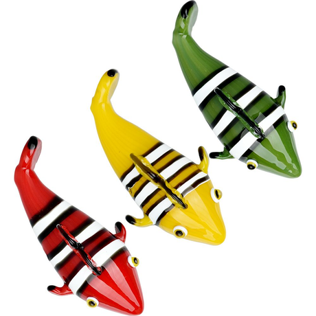 Clownfish Glass Hand Pipe | 4" | Colors Vary