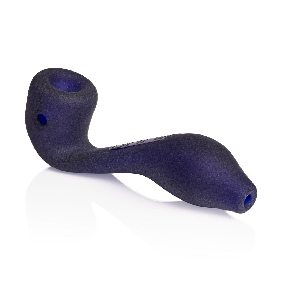 4 inch GRAV Sandblasted Mini Sherlock glass hand pipe