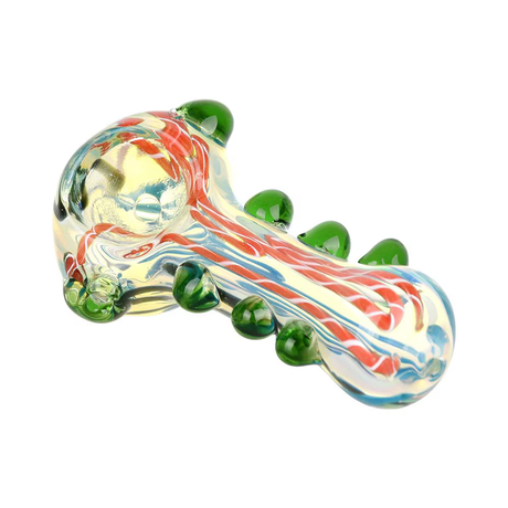 Conscious Flow Beaded Glass Spoon Pipe | 3" | Colors Vary