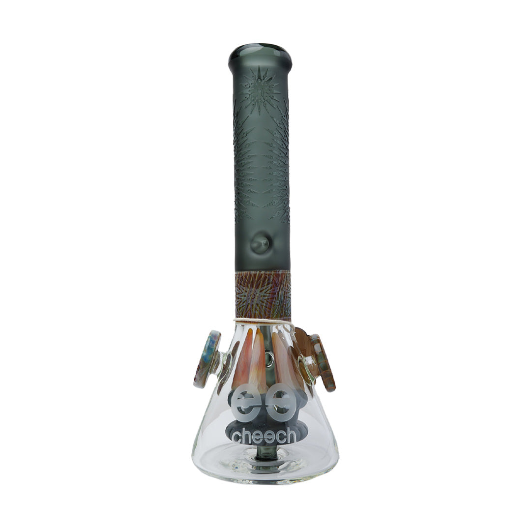 Cheech Glass 14.5" Water Pipe with Borosilicate Glass and Female Joint, Front View