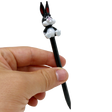 AFM Bunny Glass Dabber Tool V2.0 in hand, featuring a cartoon bunny top and sleek design