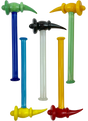 AFM Hammer Glass Dabber Tools in various colors displayed vertically and horizontally