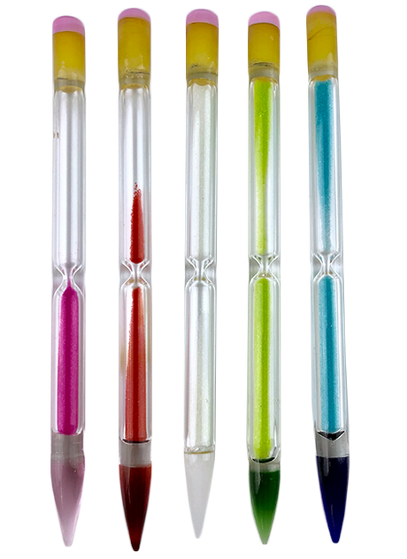 AFM Sandy Pencil Dabbers in various colors, front view, perfect for precise dab rig use