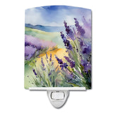 Lavender in Watercolor Ceramic Night Light