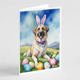 Anatolian Shepherd Dog Easter Egg Hunt Greeting Cards Pack of 8