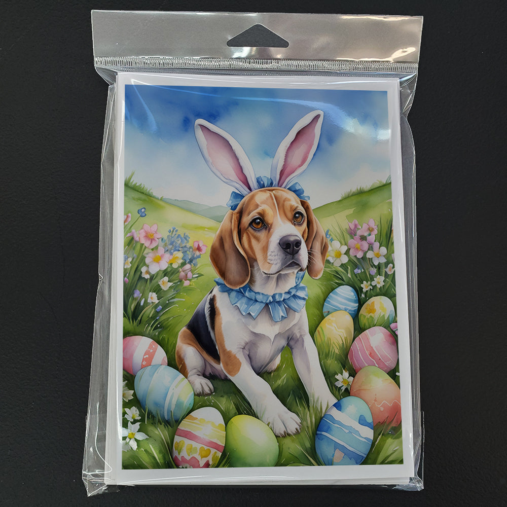 Beagle Easter Egg Hunt Greeting Cards Pack of 8