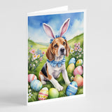 Beagle Easter Egg Hunt Greeting Cards Pack of 8