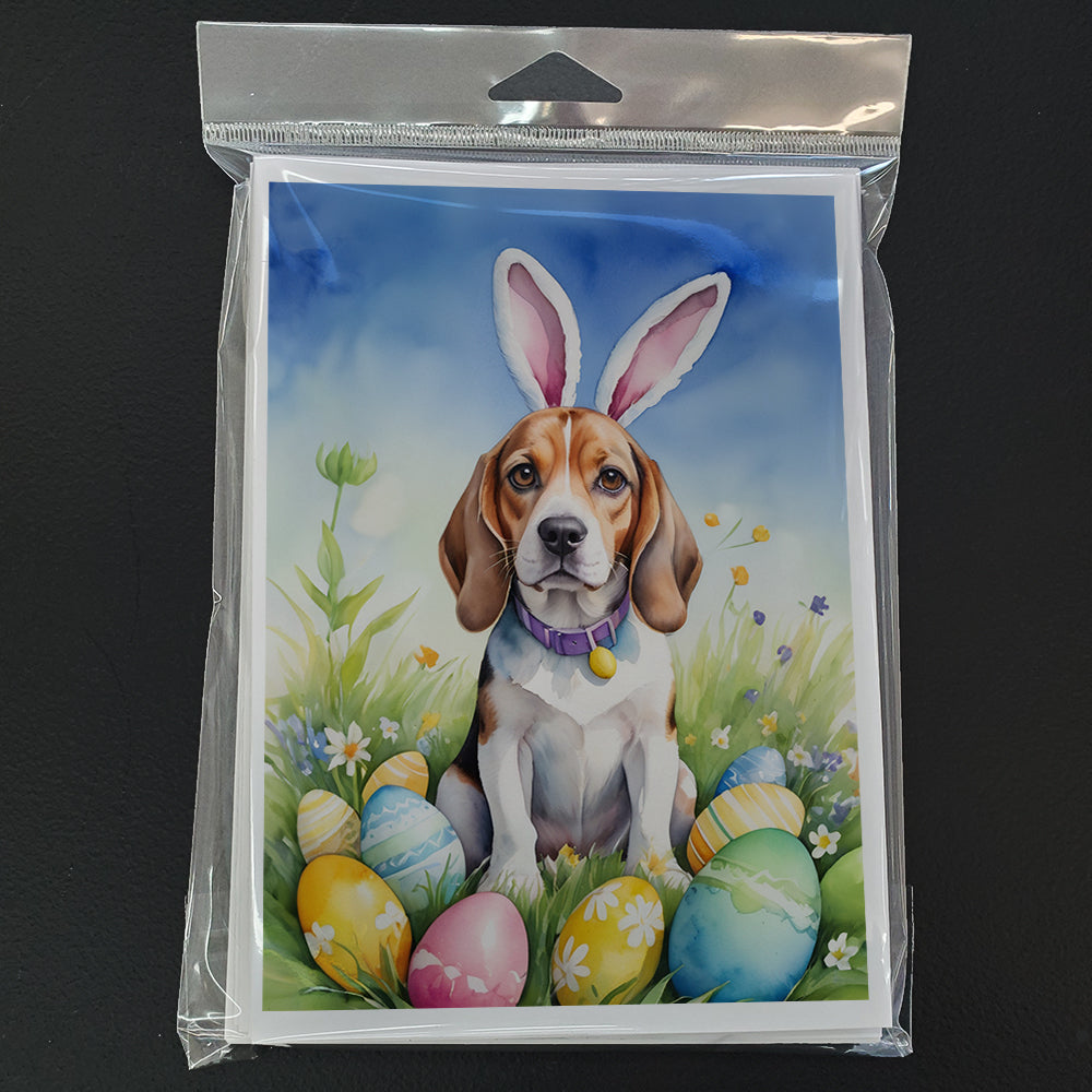 Beagle Easter Egg Hunt Greeting Cards Pack of 8