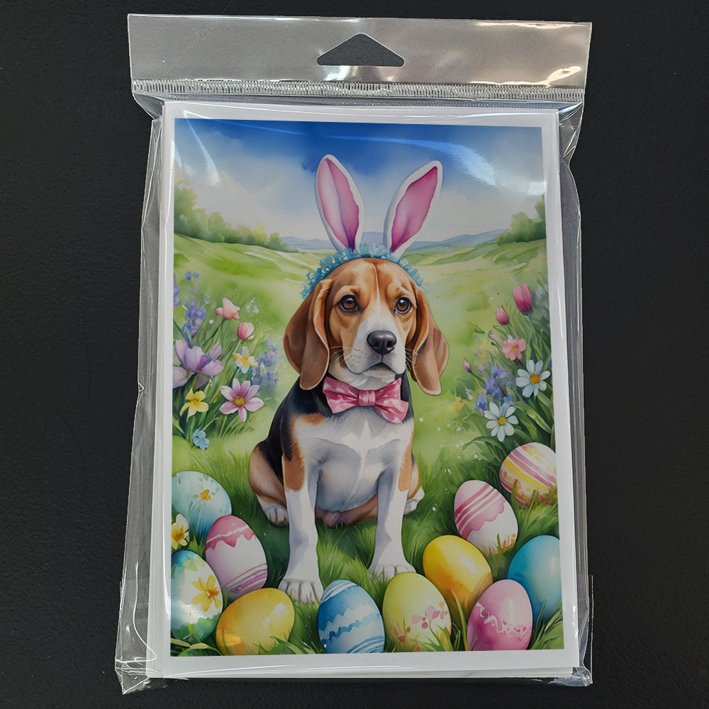 Beagle Easter Egg Hunt Greeting Cards Pack of 8