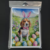 Beagle Easter Egg Hunt Greeting Cards Pack of 8