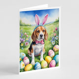 Beagle Easter Egg Hunt Greeting Cards Pack of 8