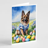 Belgian Tervuren Easter Egg Hunt Greeting Cards Pack of 8