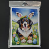 Bernese Mountain Dog Easter Egg Hunt Greeting Cards Pack of 8