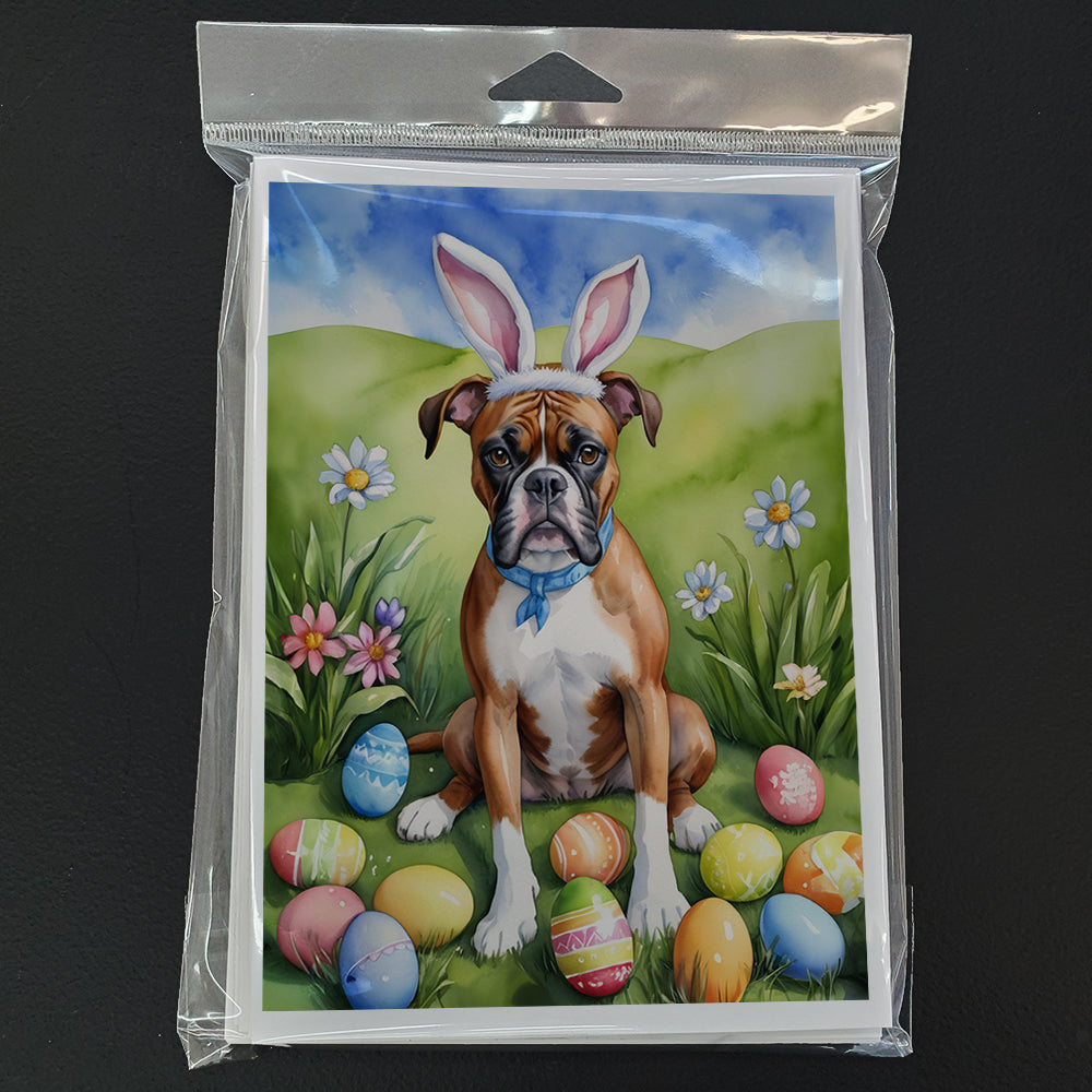 Boxer Easter Egg Hunt Greeting Cards Pack of 8