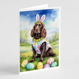 Boykin Spaniel Easter Egg Hunt Greeting Cards Pack of 8