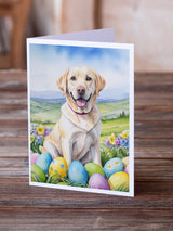 Yellow Labrador Retriever Easter Egg Hunt Greeting Cards Pack of 8