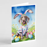 Weimaraner Easter Egg Hunt Greeting Cards Pack of 8