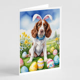 Welsh Springer Spaniel Easter Egg Hunt Greeting Cards Pack of 8