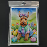 Welsh Terrier Easter Egg Hunt Greeting Cards Pack of 8