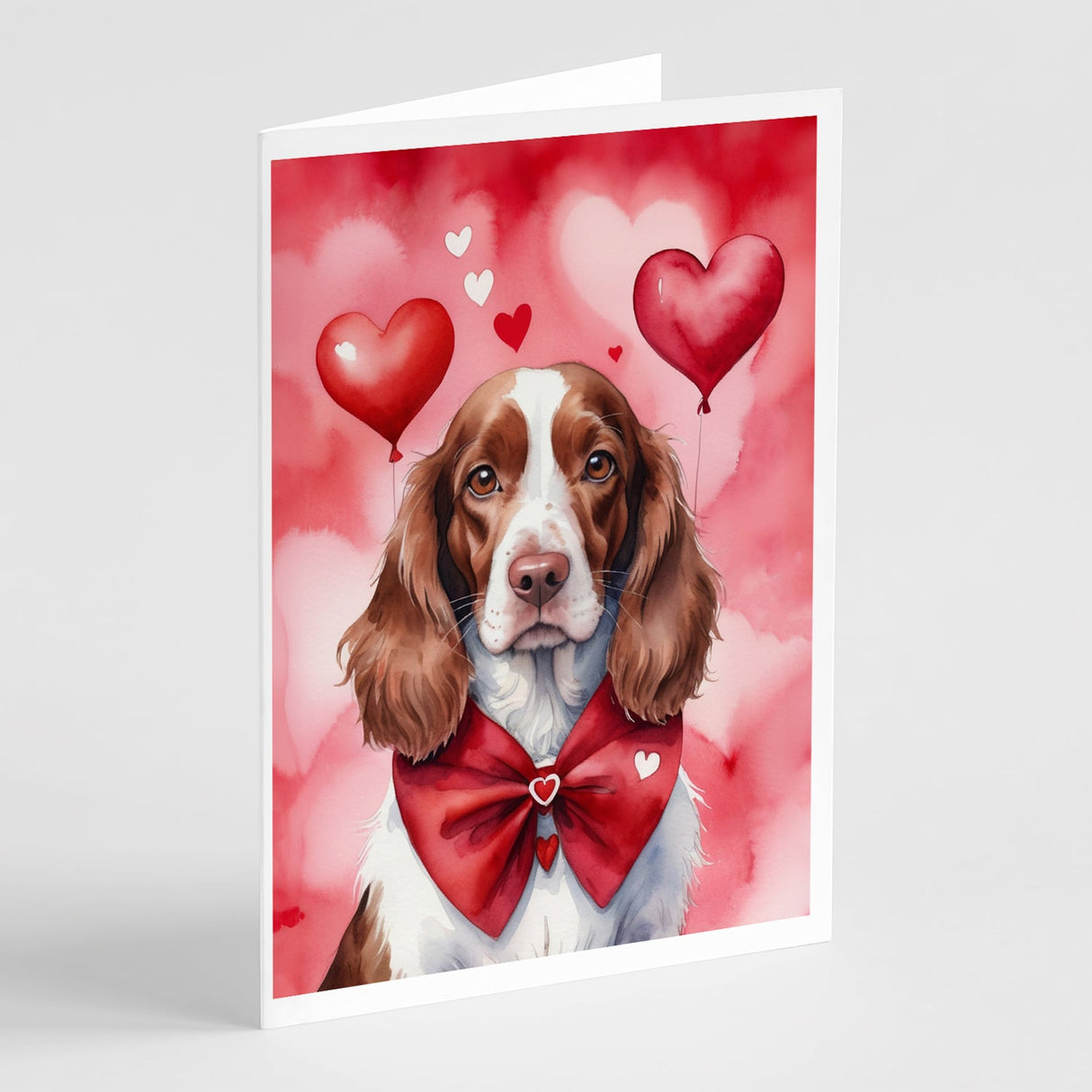 Welsh Springer Spaniel My Valentine Greeting Cards Pack of 8