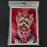 Yorkshire Terrier My Valentine Greeting Cards Pack of 8