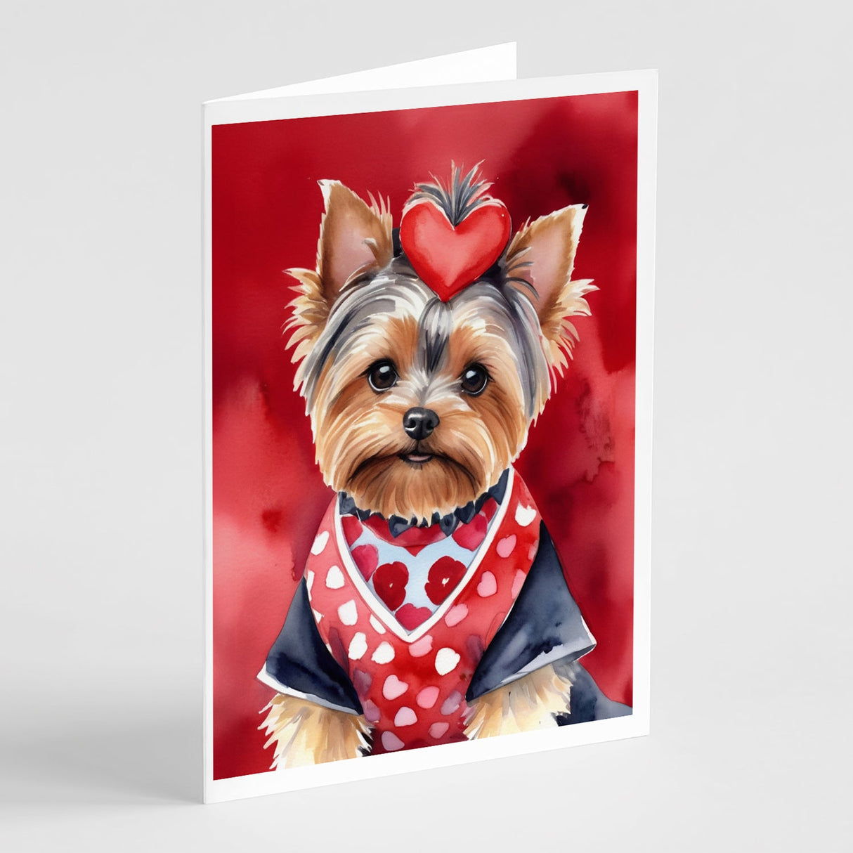 Yorkshire Terrier My Valentine Greeting Cards Pack of 8