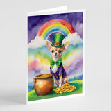 Chihuahua St Patrick's Day Greeting Cards Pack of 8