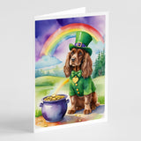 Cocker Spaniel St Patrick's Day Greeting Cards Pack of 8