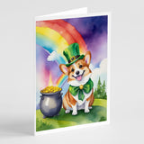 Corgi St Patrick's Day Greeting Cards Pack of 8