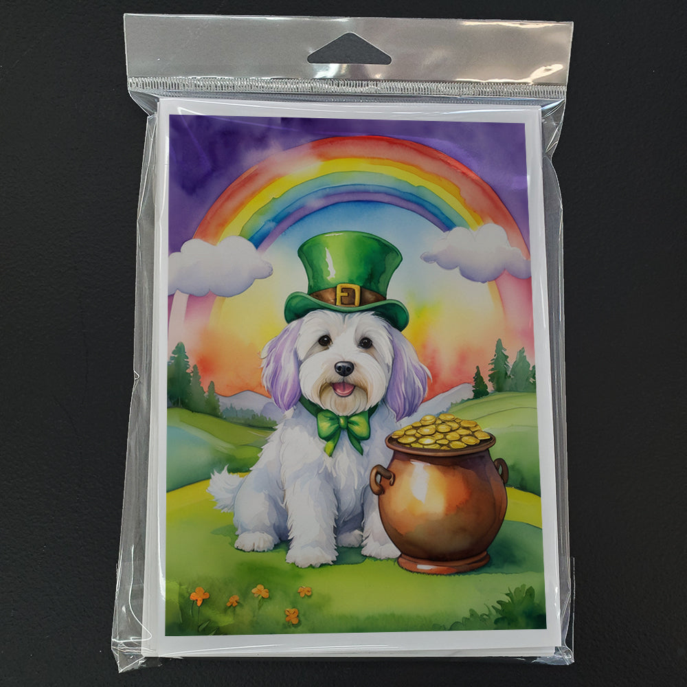 Coton de Tulear St Patrick's Day Greeting Cards Pack of 8