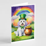 Coton de Tulear St Patrick's Day Greeting Cards Pack of 8