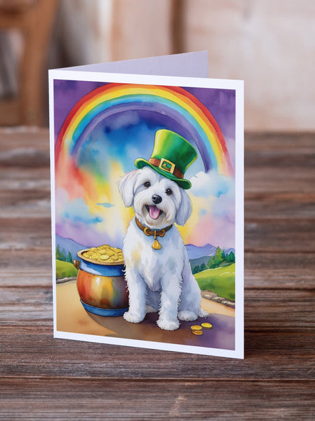 Coton de Tulear St Patrick's Day Greeting Cards Pack of 8