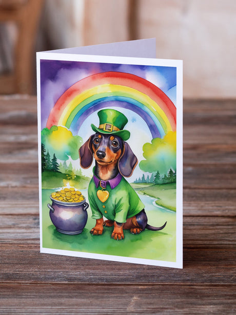 Dachshund St Patrick's Day Greeting Cards Pack of 8