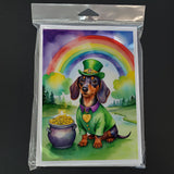 Dachshund St Patrick's Day Greeting Cards Pack of 8