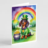 Dachshund St Patrick's Day Greeting Cards Pack of 8