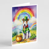 Fox Terrier St Patrick's Day Greeting Cards Pack of 8