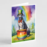 Great Dane St Patrick's Day Greeting Cards Pack of 8