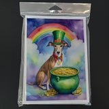 Greyhound St Patrick's Day Greeting Cards Pack of 8