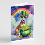 Greyhound St Patrick's Day Greeting Cards Pack of 8