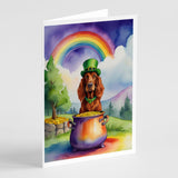 Irish Setter St Patrick's Day Greeting Cards Pack of 8