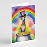 Italian Greyhound St Patrick's Day Greeting Cards Pack of 8