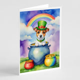 Jack Russell Terrier St Patrick's Day Greeting Cards Pack of 8