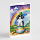 Japanese Chin St Patrick's Day Greeting Cards Pack of 8