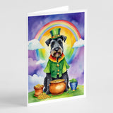 Kerry Blue Terrier St Patrick's Day Greeting Cards Pack of 8