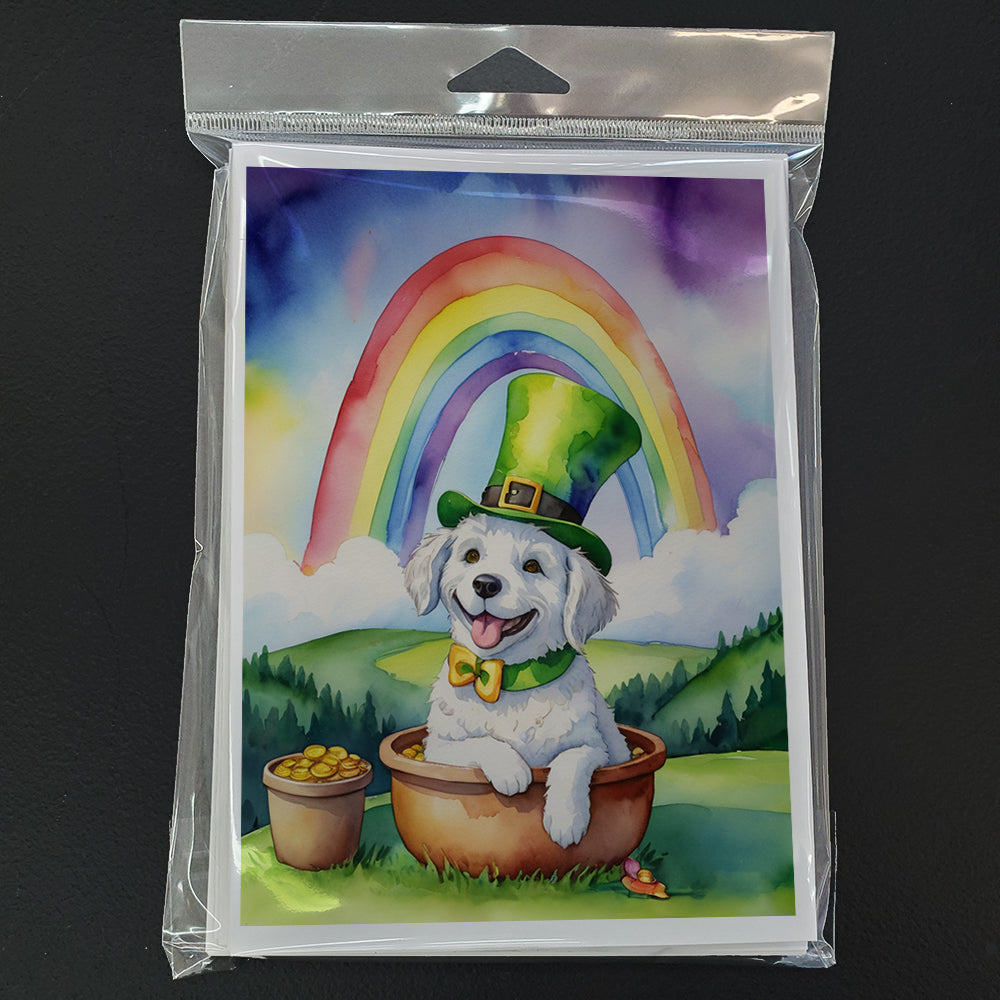 Kuvasz St Patrick's Day Greeting Cards Pack of 8