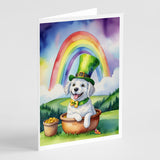 Kuvasz St Patrick's Day Greeting Cards Pack of 8