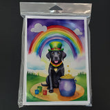 Labrador Retriever St Patrick's Day Greeting Cards Pack of 8