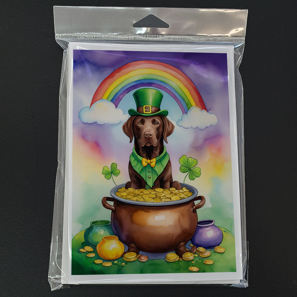 Labrador Retriever St Patrick's Day Greeting Cards Pack of 8