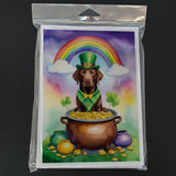 Labrador Retriever St Patrick's Day Greeting Cards Pack of 8